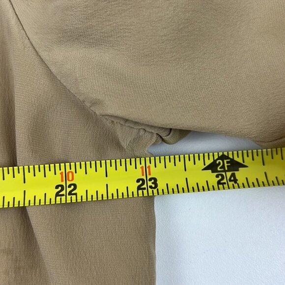 Lightweight 100% Silk Beige Blazer Jacket - Picture 11 of 11